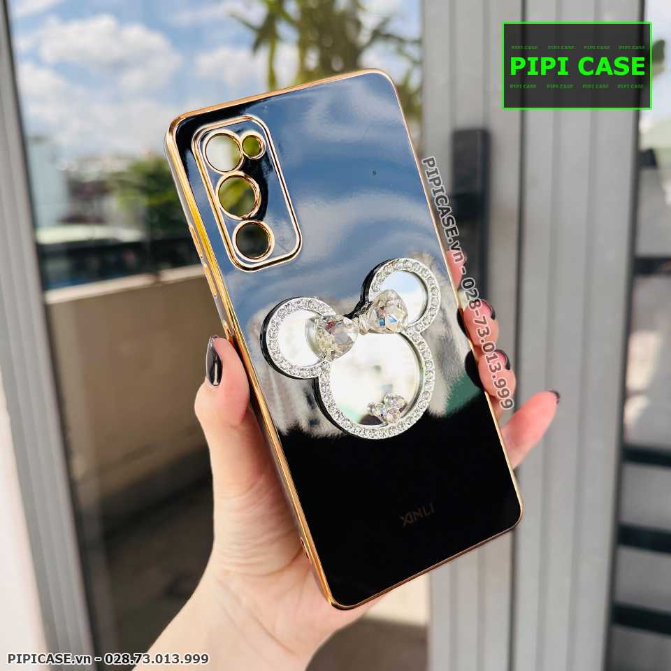 Ốp Lưng Samsung S20 FE - Mic Gương - Đen