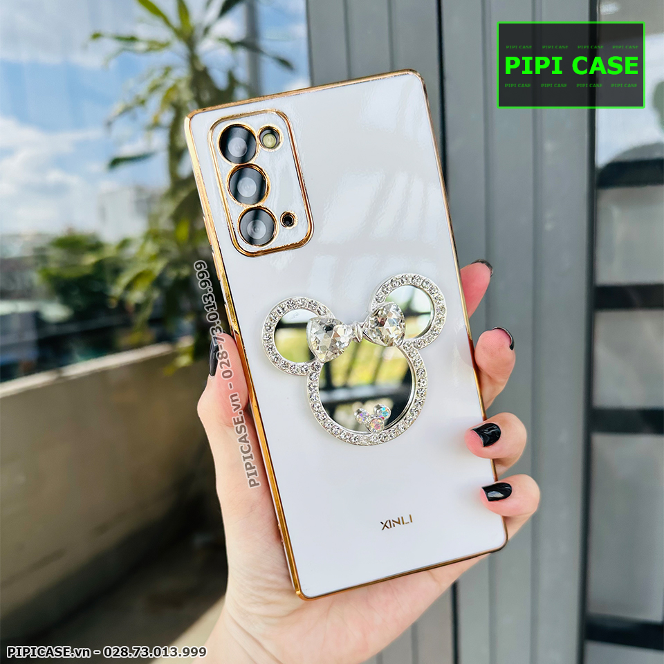 Ốp Lưng Samsung Note 20 5G - Mic Gương - Trắng