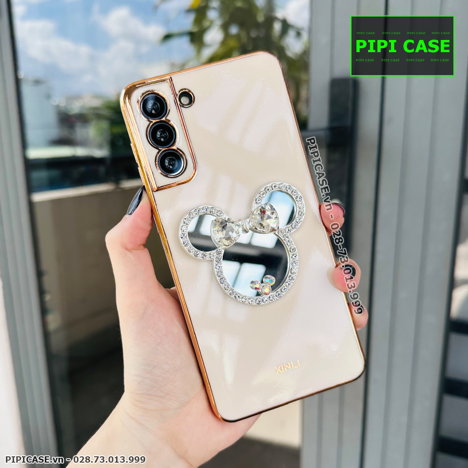 Ốp Lưng Samsung S21 Plus 5G - Mic Gương - Vàng