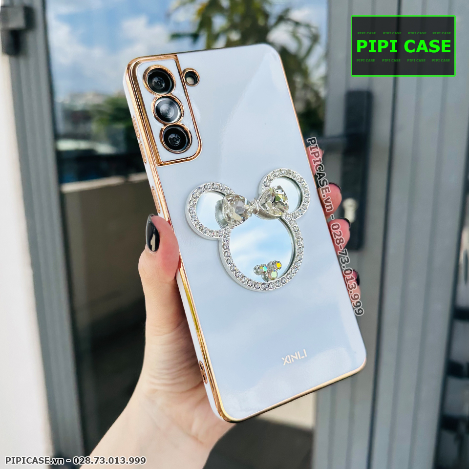 Ốp Lưng Samsung S21 Plus 5G - Mic Gương - Trắng