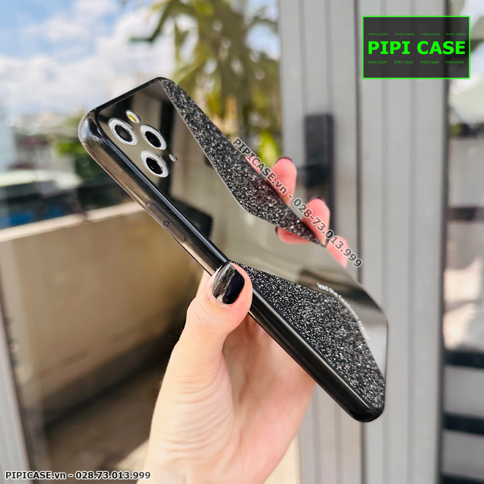 Ốp Lưng iPhone 11 Pro Max - Glitter Mirror - Đen
