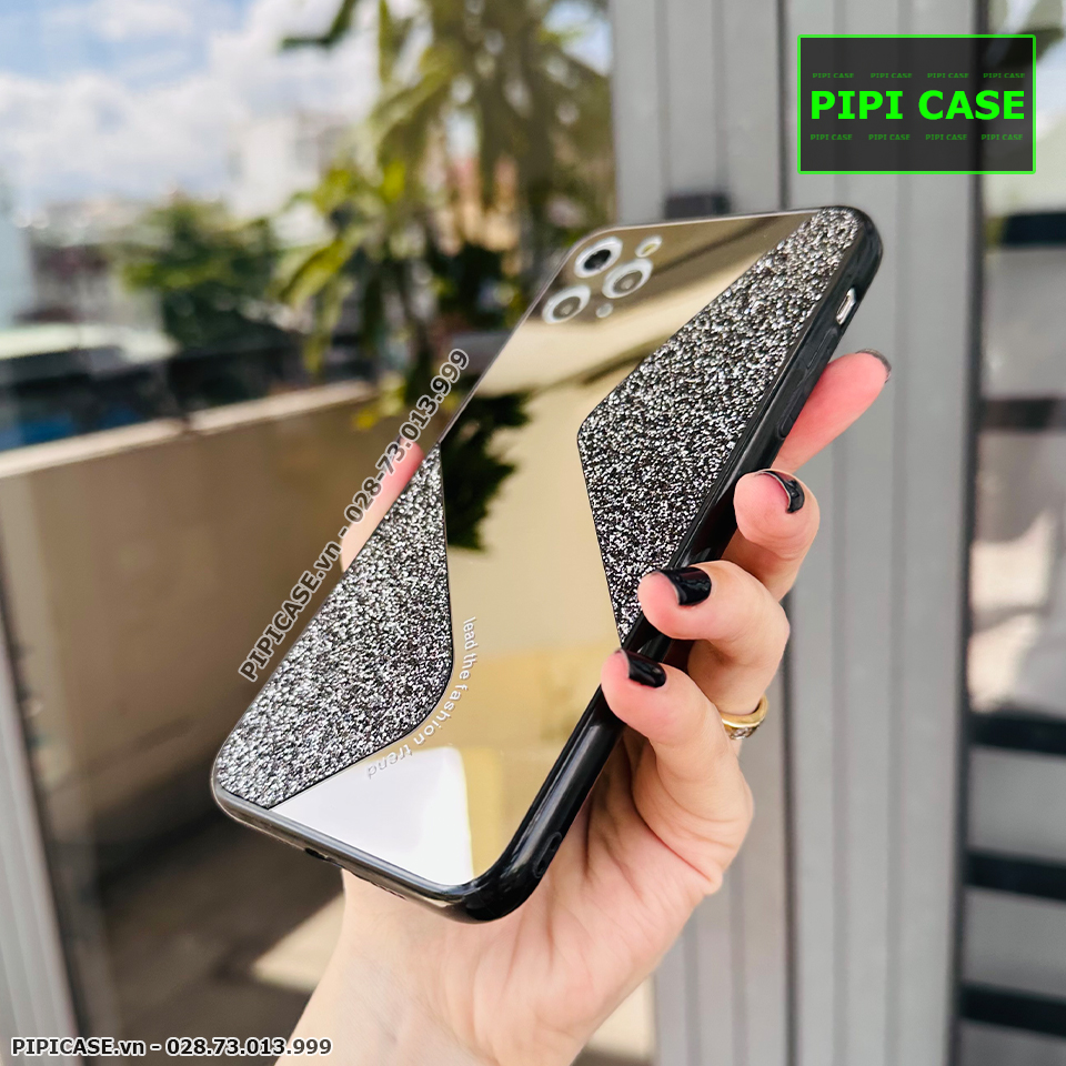 Ốp Lưng iPhone 11 Pro Max - Glitter Mirror - Đen