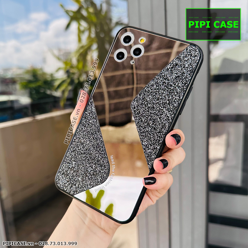 Ốp Lưng iPhone 11 Pro Max - Glitter Mirror - Đen