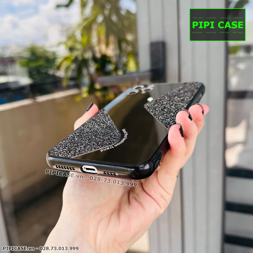 Ốp Lưng iPhone 11 Pro Max - Glitter Mirror - Đen