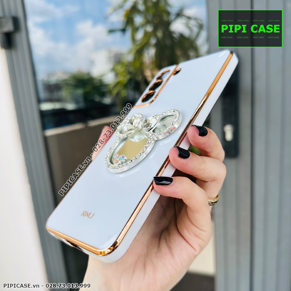 Ốp Lưng Samsung S21 Plus 5G - Mic Gương - Trắng