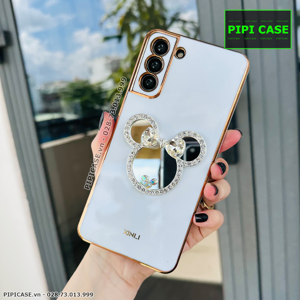 Ốp Lưng Samsung S21 Plus 5G - Mic Gương - Trắng