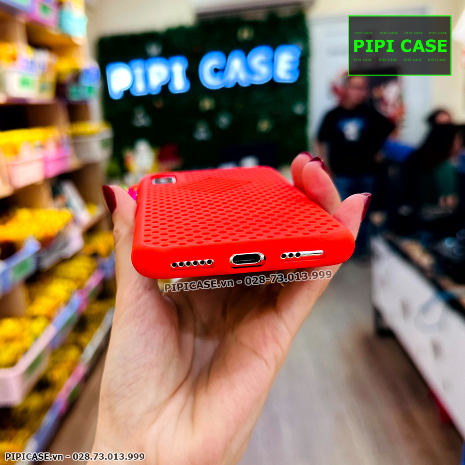 Ốp Lưng iPhone XS Max - Lưới Tản Nhiệt - Đỏ