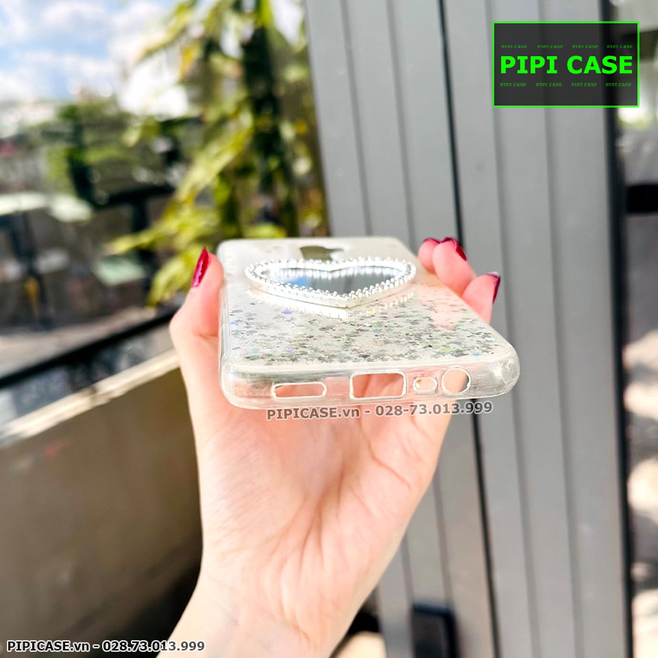 Ốp Lưng Oppo A5 2020 / A9 2020 - Gương Tim - Trắng