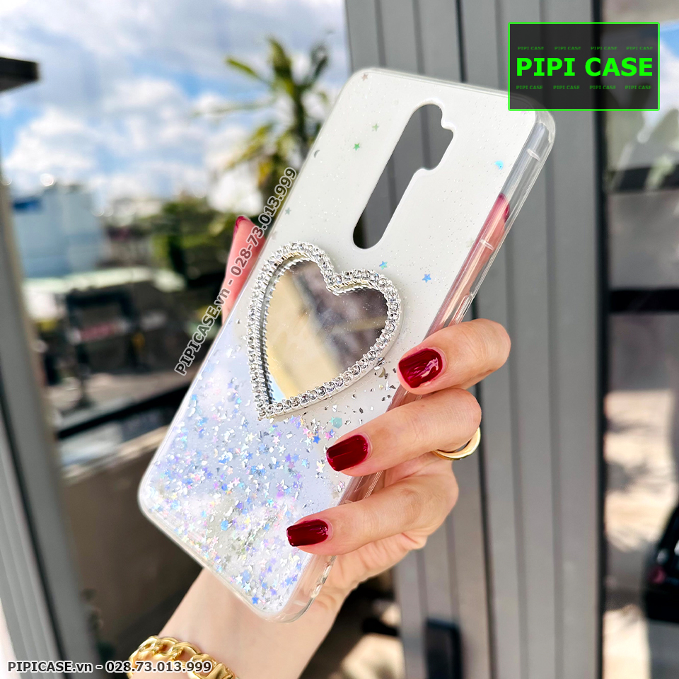 Ốp Lưng Oppo A5 2020 / A9 2020 - Gương Tim - Trắng