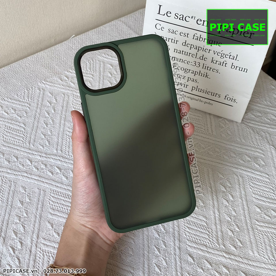 Ốp Lưng iPhone 14 Plus - Gina - Xanh Rêu
