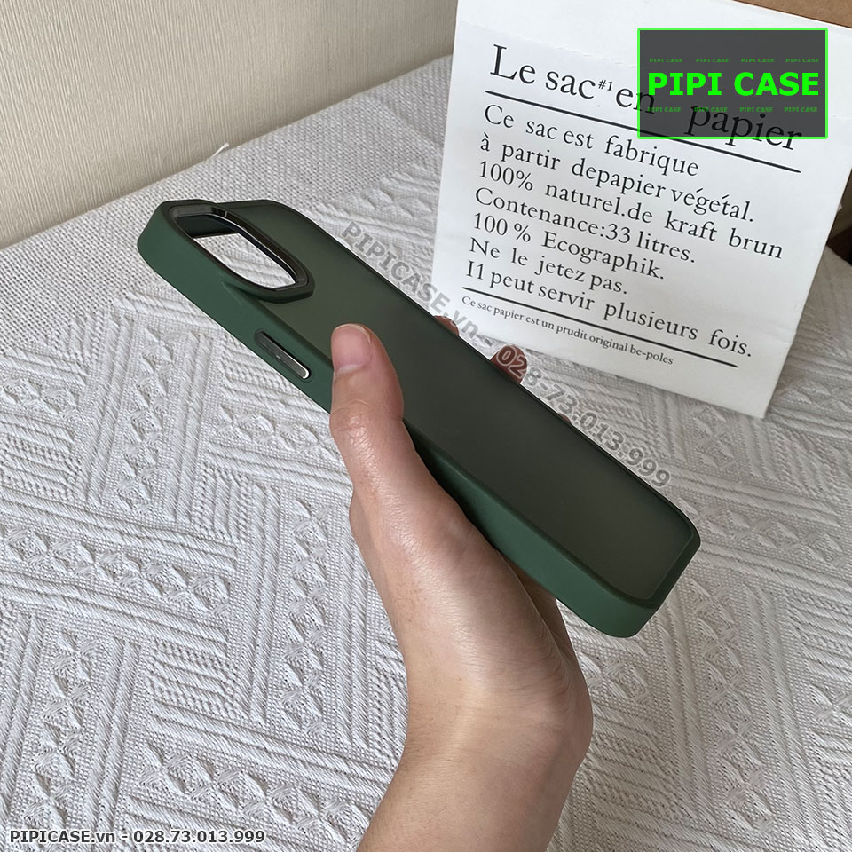 Ốp Lưng iPhone 14 Plus - Gina - Xanh Rêu