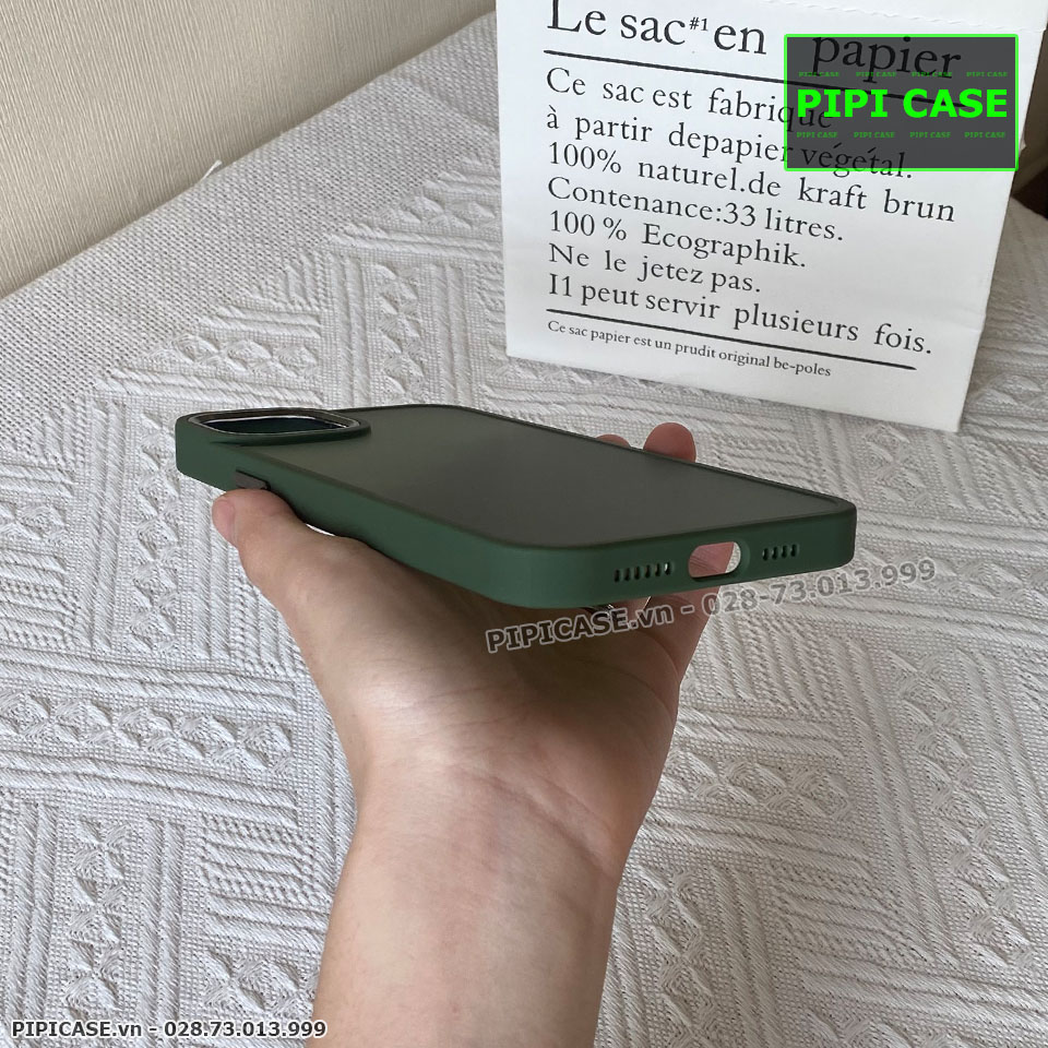 Ốp Lưng iPhone 14 Plus - Gina - Xanh Rêu