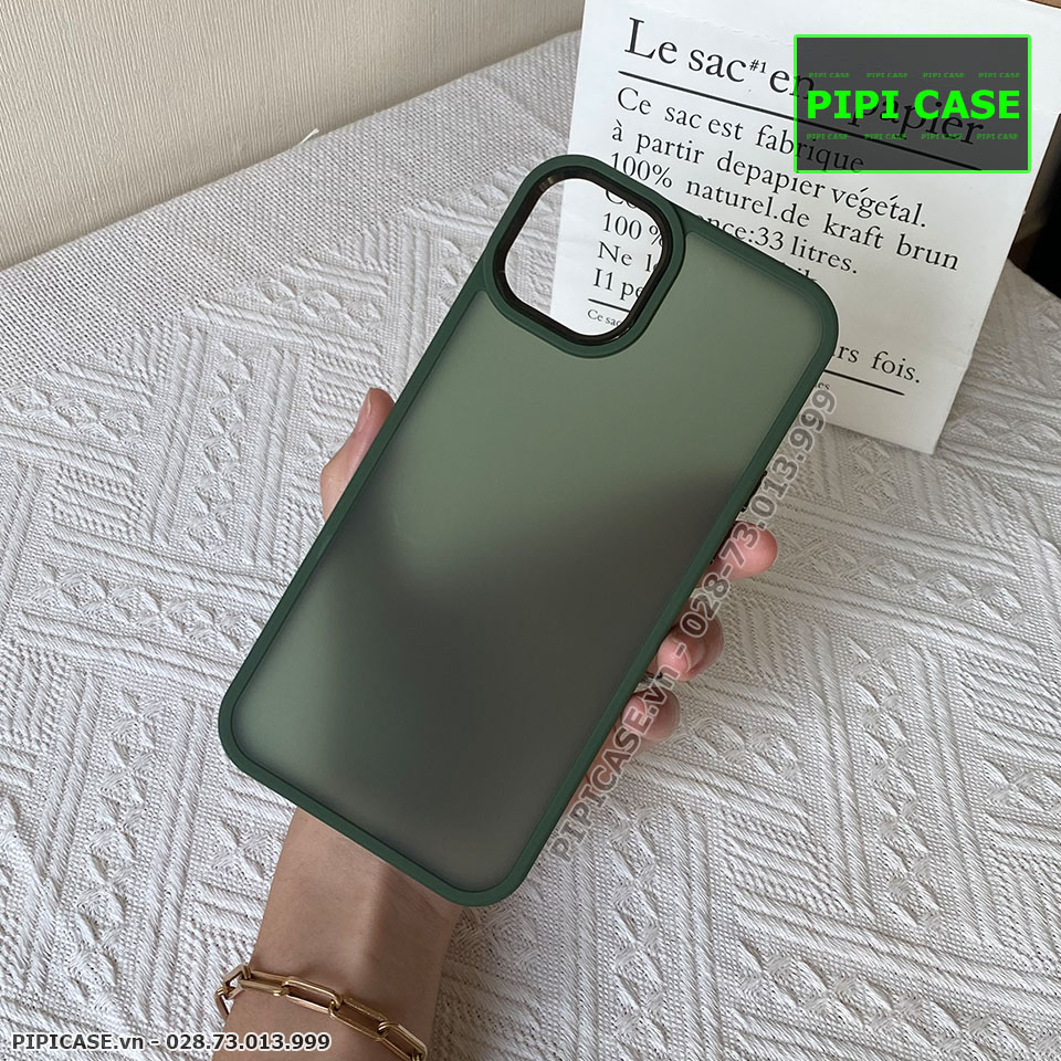 Ốp Lưng iPhone 14 Plus - Gina - Xanh Rêu