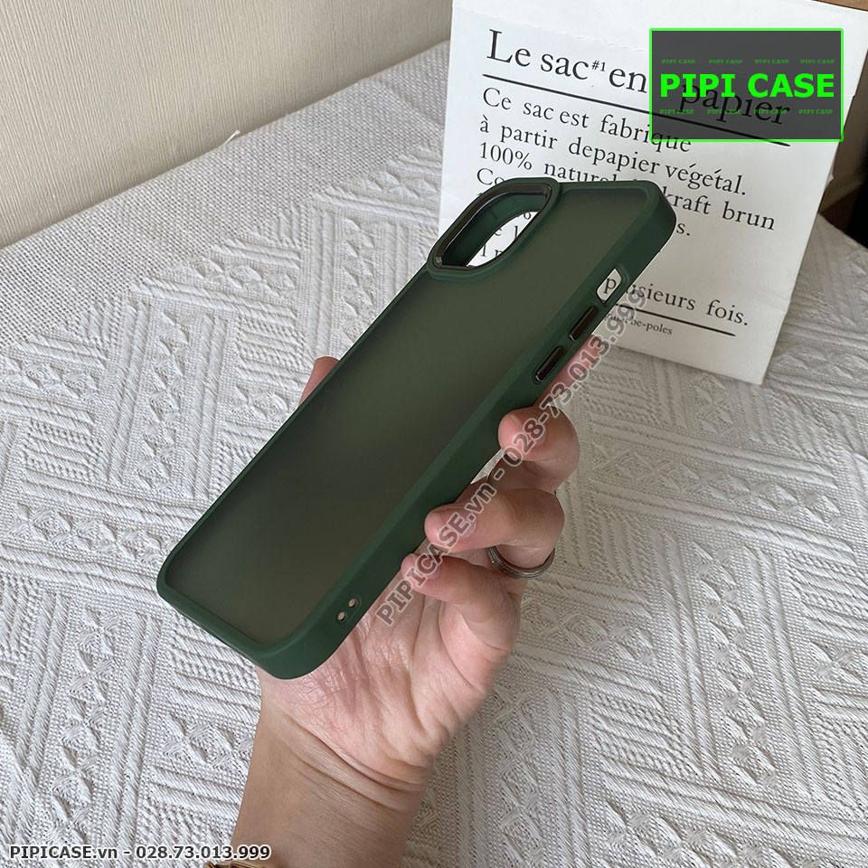 Ốp Lưng iPhone 14 Plus - Gina - Xanh Rêu
