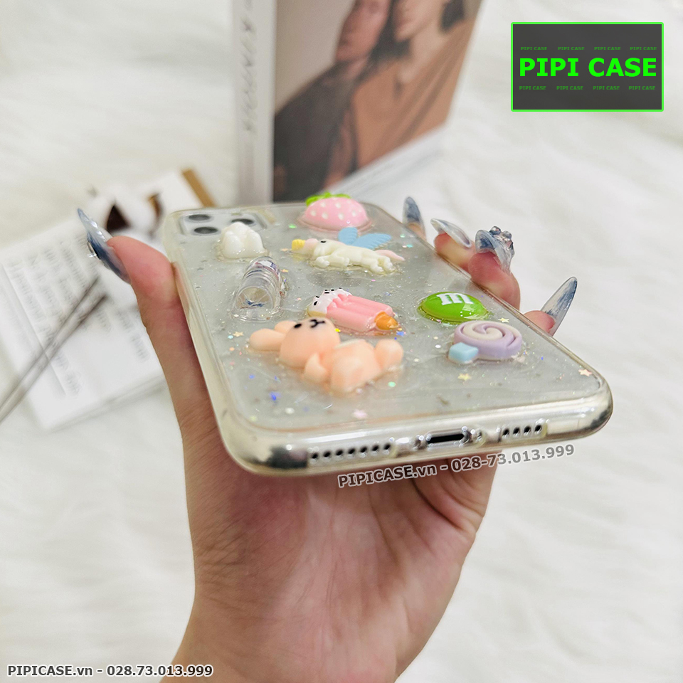 Ốp Lưng iPhone 11 Pro Max - Họa Tiết Nổi - Dâu Tây