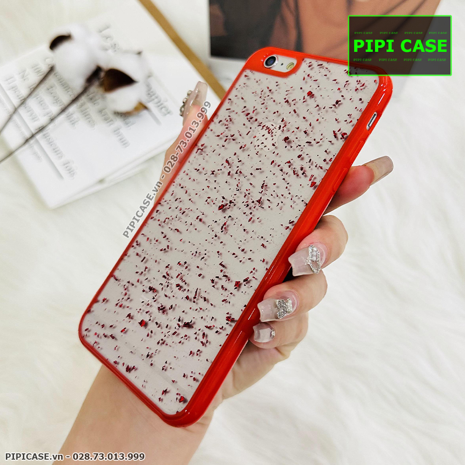 Ốp Lưng iPhone 6 / 6S - Lấp Lánh - Đỏ
