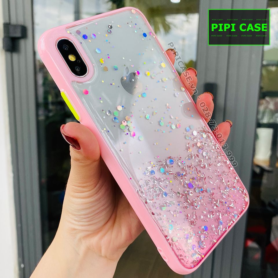 Ốp Lưng iPhone XS Max - Shining - Hồng