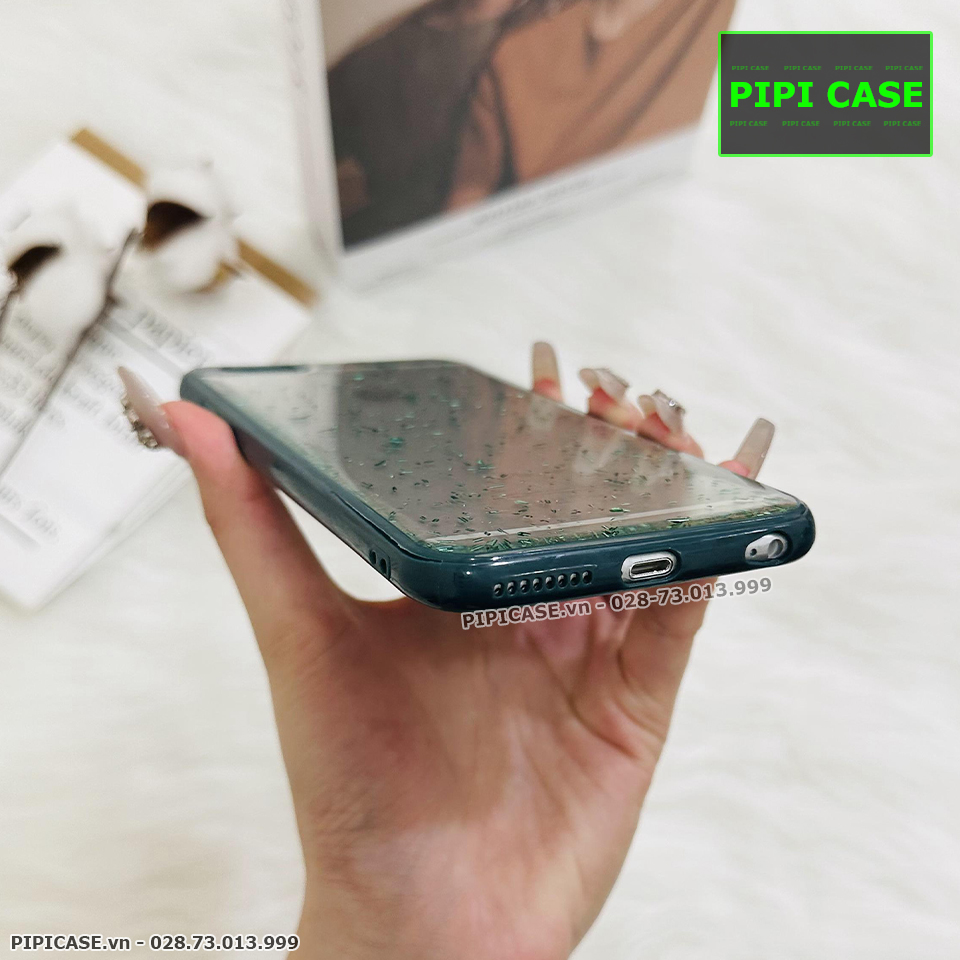 Ốp Lưng iPhone 6 Plus / 6S Plus - Lấp Lánh - Xanh