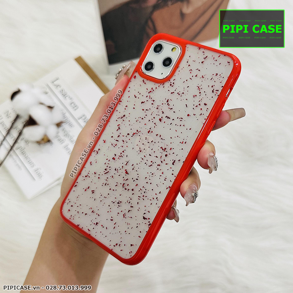 Ốp Lưng iPhone 11 Pro Max - Lấp Lánh - Đỏ