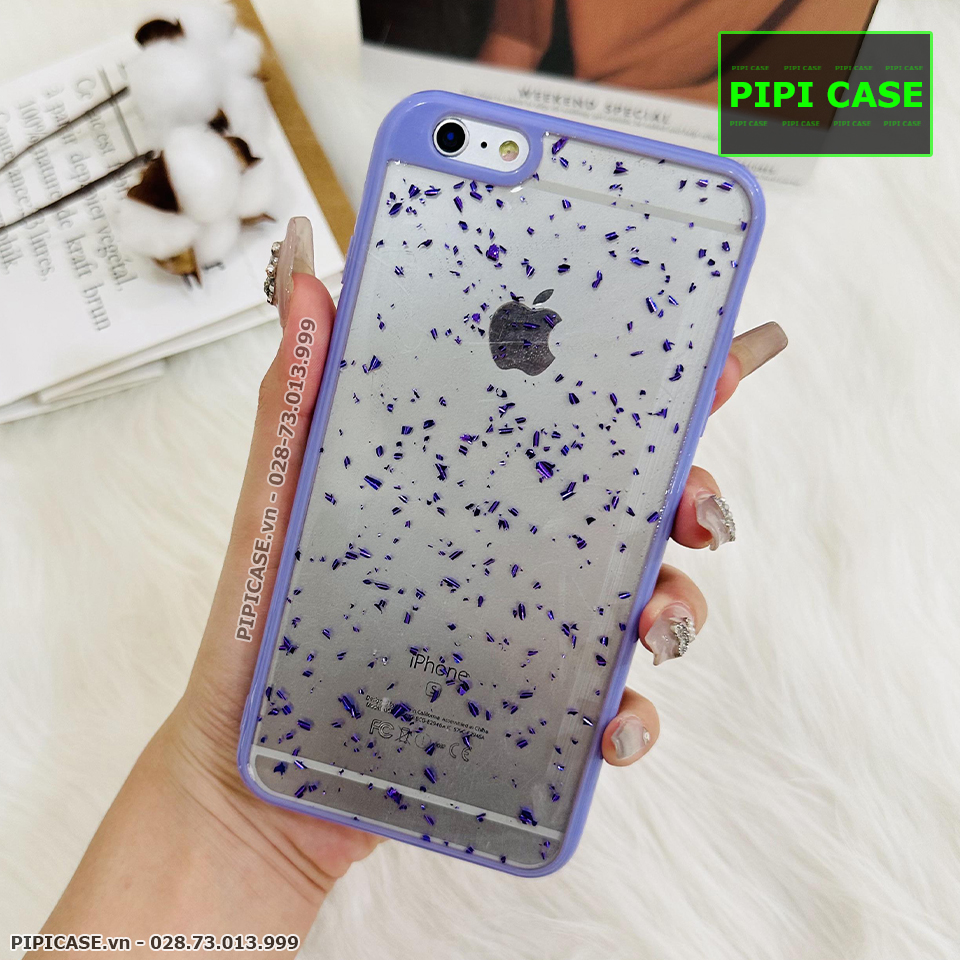 Ốp Lưng iPhone 6 / 6S - Lấp Lánh - Tím