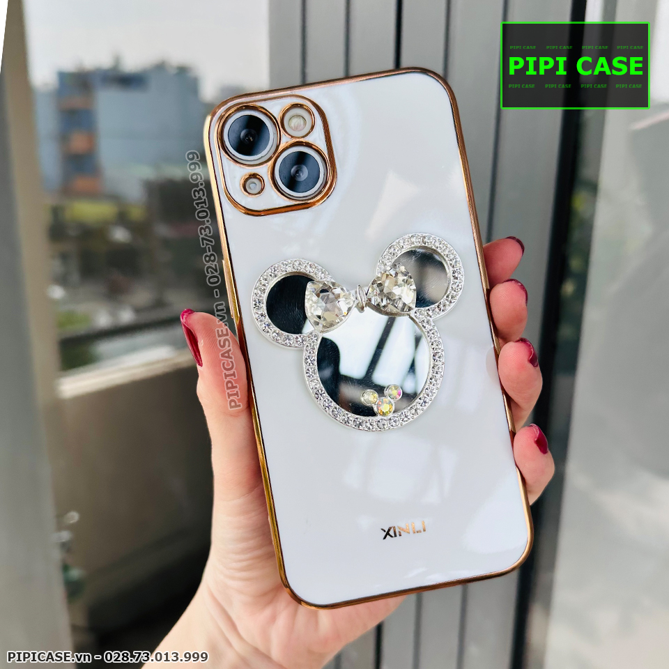 Ốp Lưng iPhone 13 - Mic Gương - Trắng