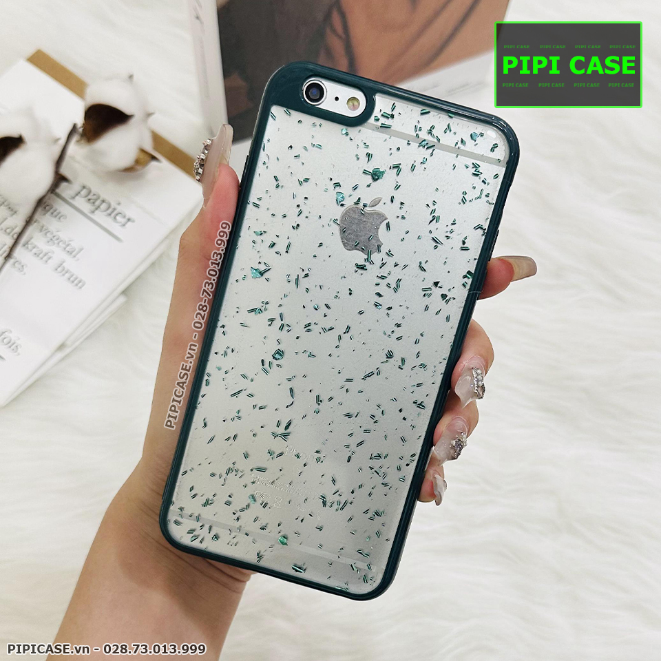 Ốp Lưng iPhone 6 Plus / 6S Plus - Lấp Lánh - Xanh