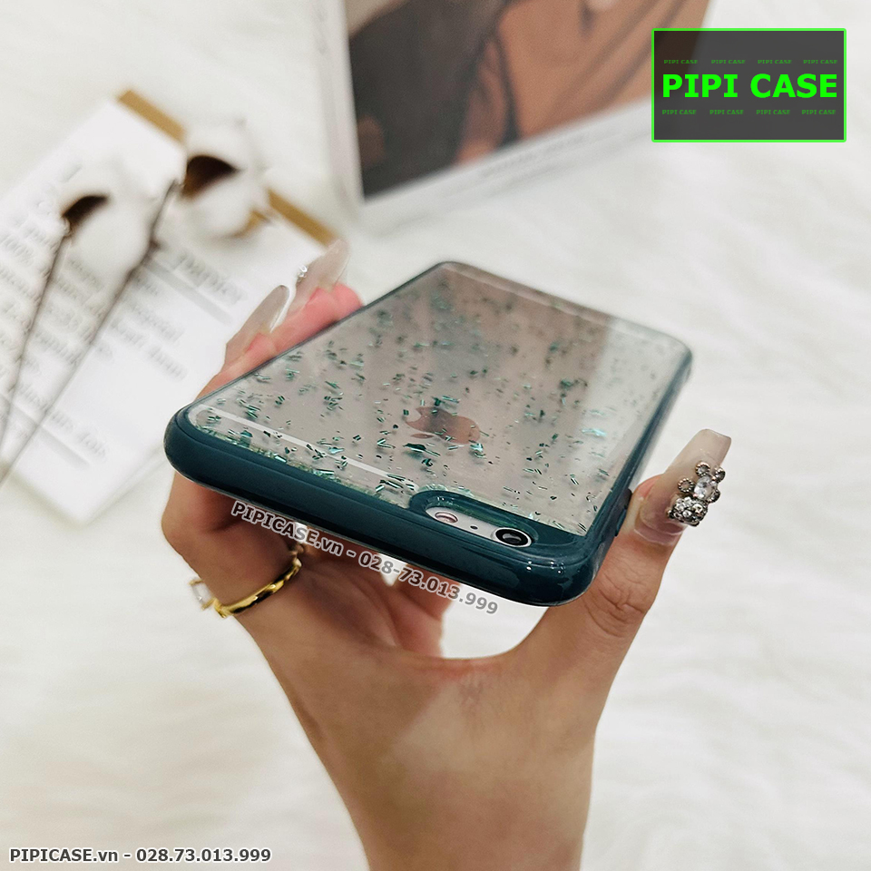 Ốp Lưng iPhone 6 Plus / 6S Plus - Lấp Lánh - Xanh