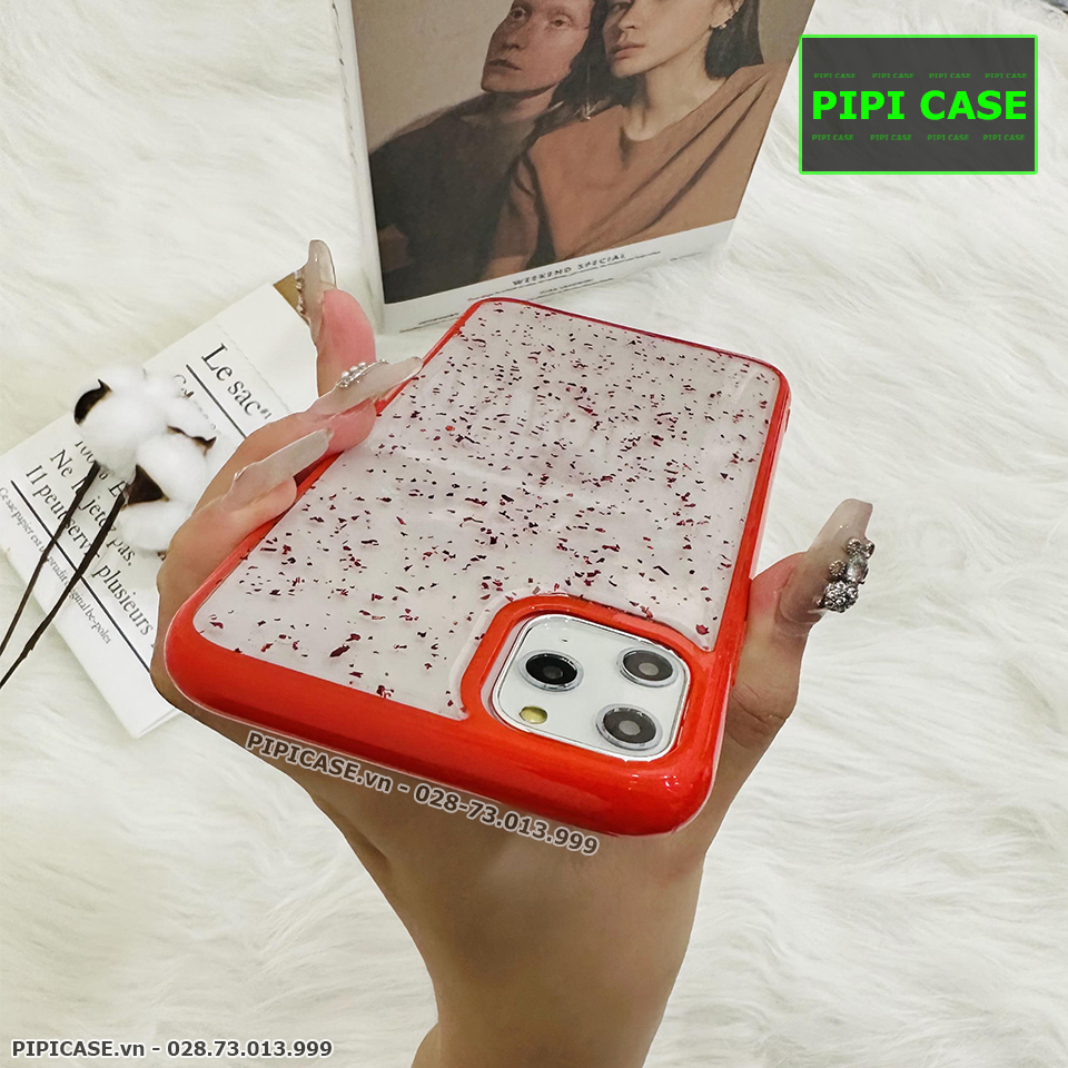 Ốp Lưng iPhone 11 Pro Max - Lấp Lánh - Đỏ