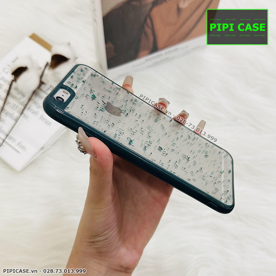 Ốp Lưng iPhone 6 Plus / 6S Plus - Lấp Lánh - Xanh