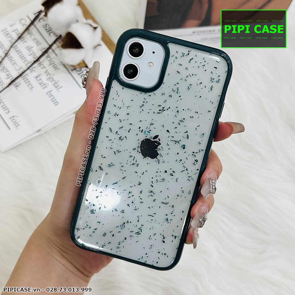 Ốp Lưng iPhone 11 - Lấp Lánh - Xanh