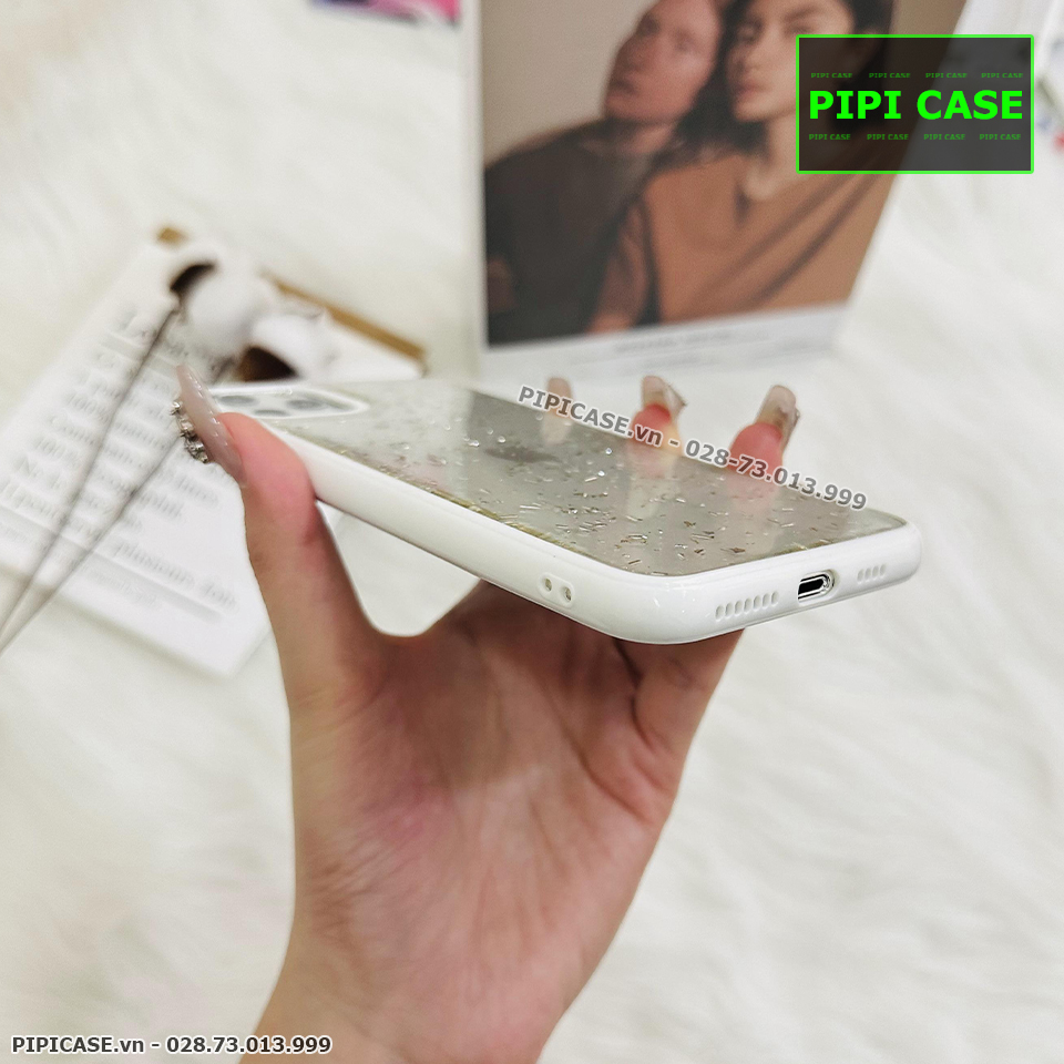 Ốp Lưng iPhone 11 Pro Max - Lấp Lánh - Trắng