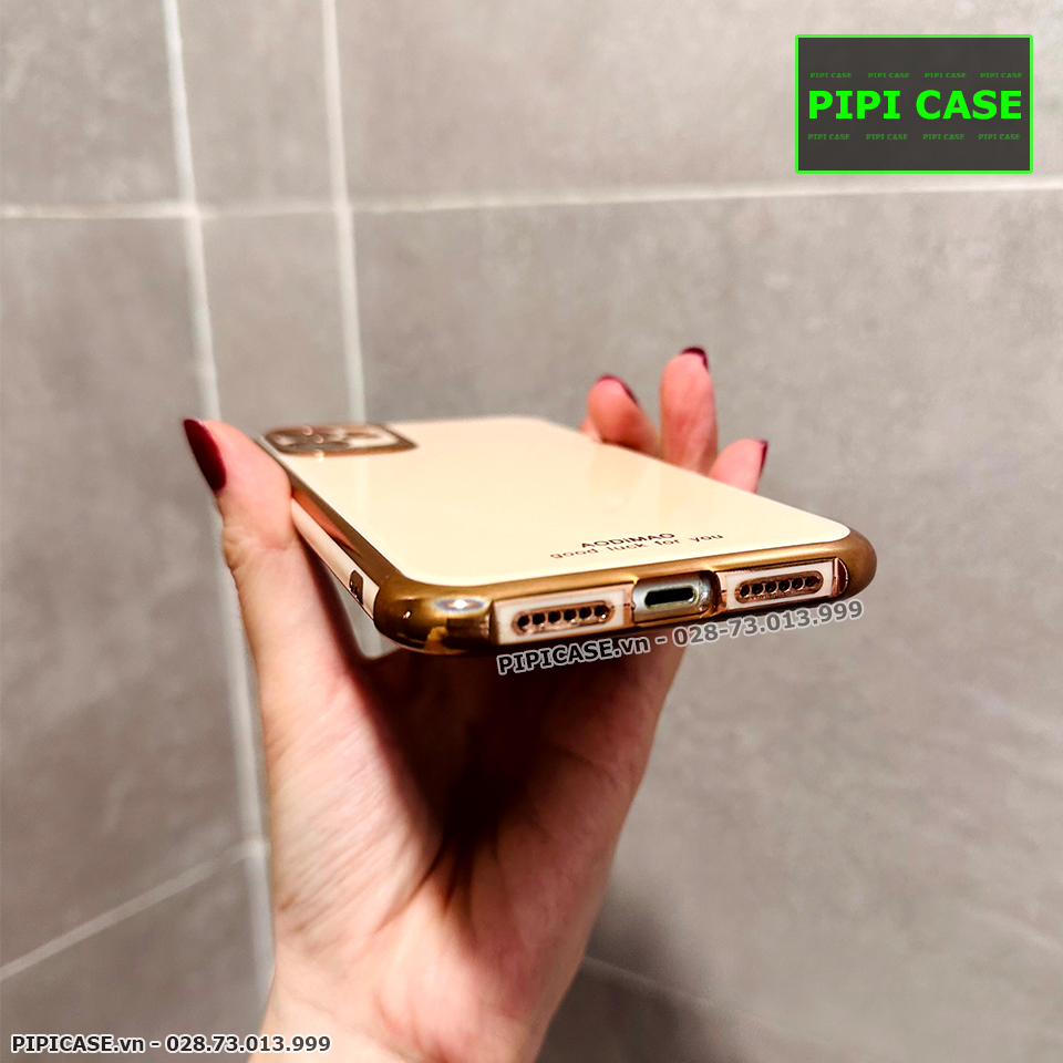 Ốp Lưng iPhone 11 - Luxury - Vàng Hồng