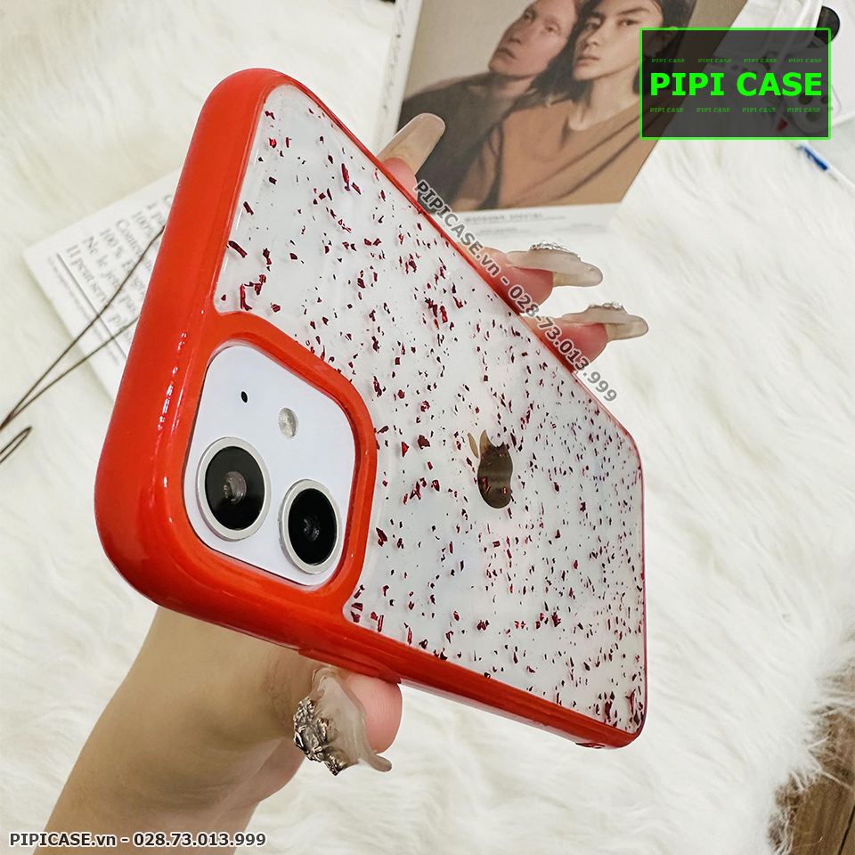 Ốp Lưng iPhone 11 - Lấp Lánh - Đỏ