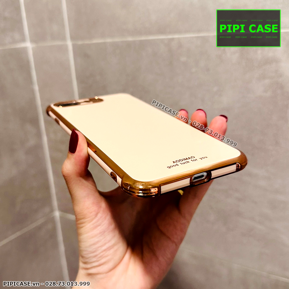 Ốp Lưng iPhone 7 Plus / 8 Plus - Luxury - Vàng