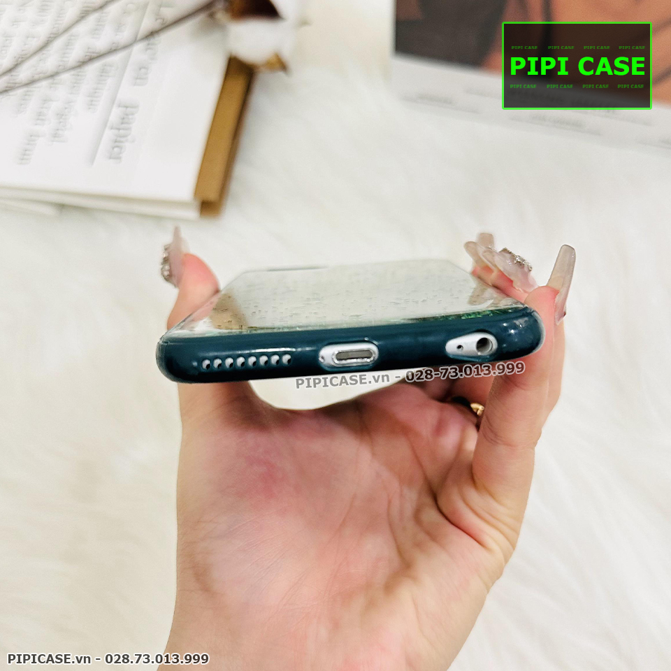 Ốp Lưng iPhone 6 Plus / 6S Plus - Lấp Lánh - Xanh