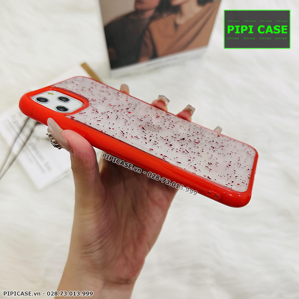 Ốp Lưng iPhone 11 Pro Max - Lấp Lánh - Đỏ