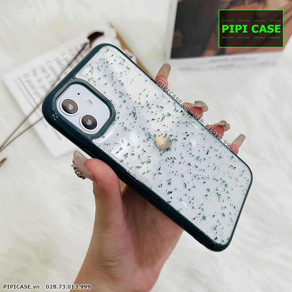 Ốp Lưng iPhone 11 - Lấp Lánh - Xanh