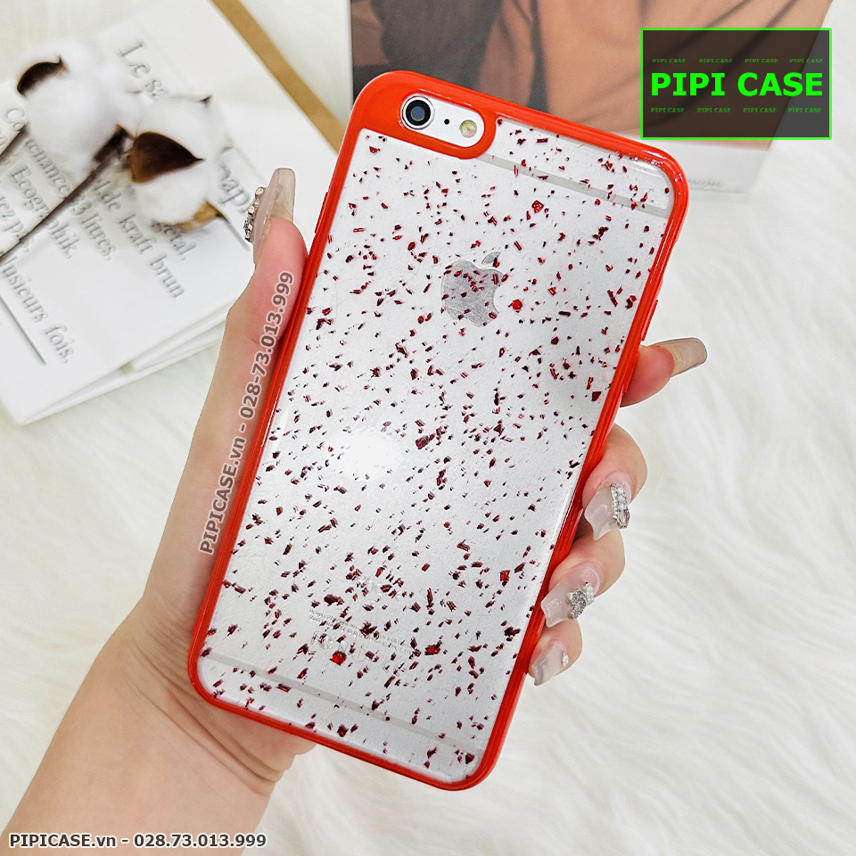 Ốp Lưng iPhone 6 / 6S - Lấp Lánh - Đỏ