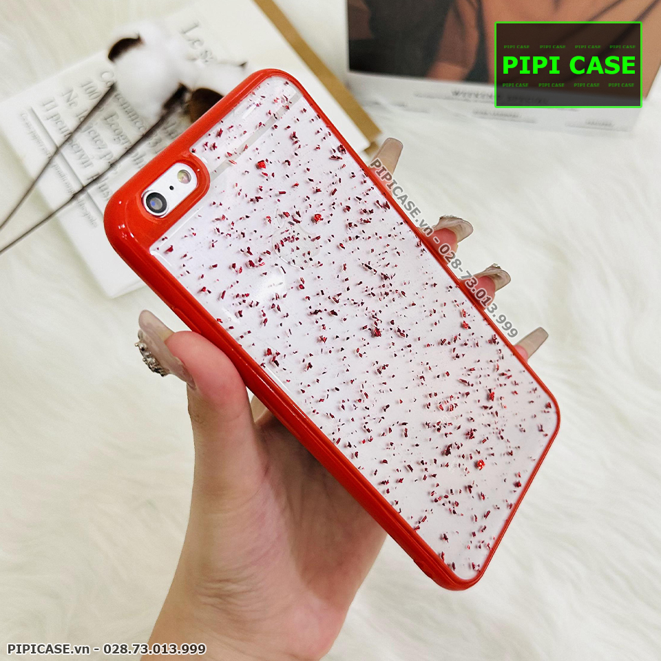 Ốp Lưng iPhone 6 / 6S - Lấp Lánh - Đỏ