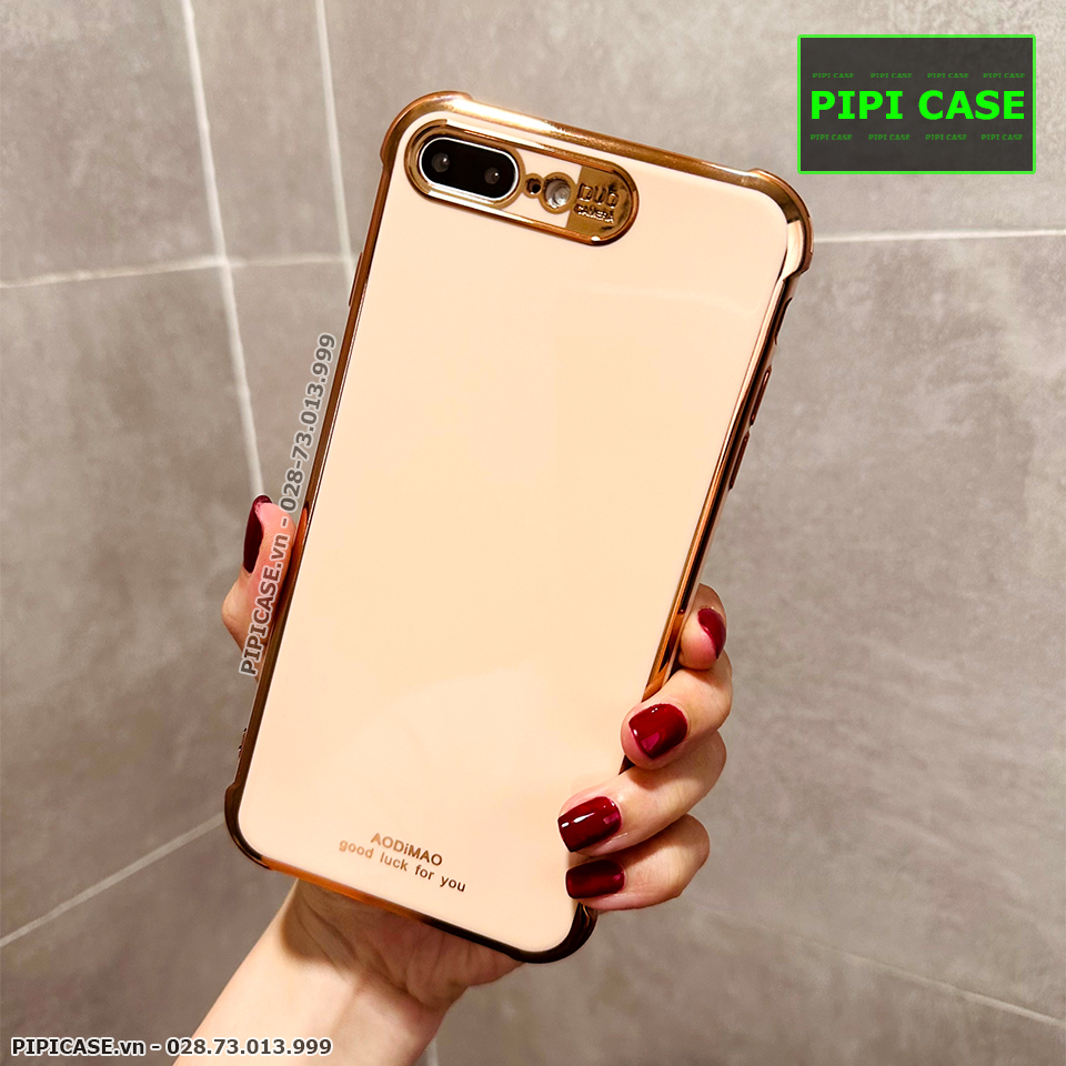 Ốp Lưng iPhone 7 Plus / 8 Plus - Luxury - Vàng