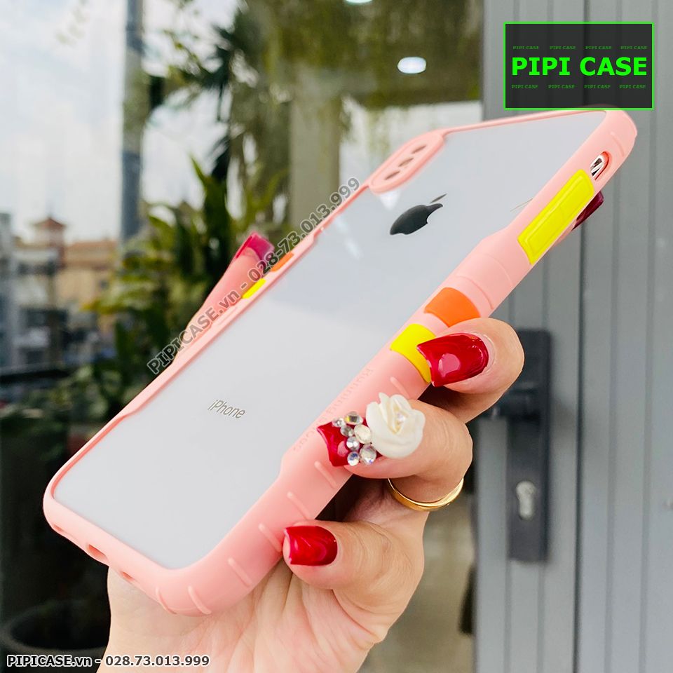 Ốp Lưng iPhone XS Max - Running Man - Hồng