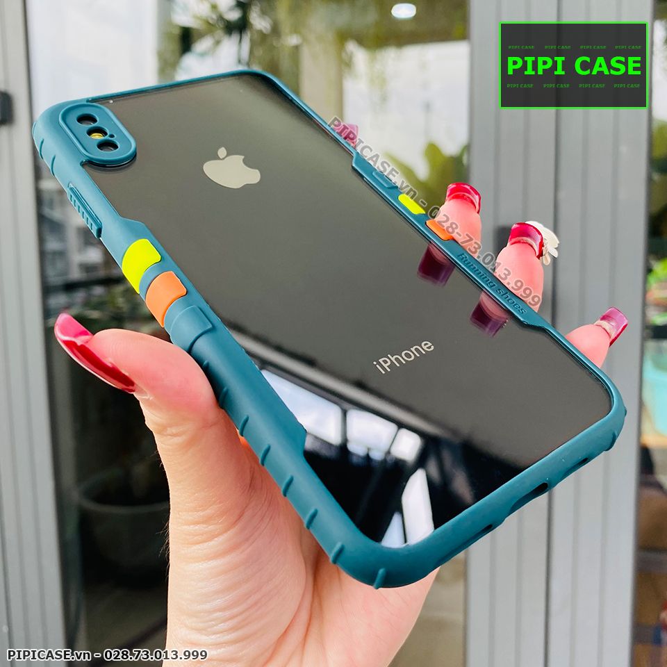 Ốp Lưng iPhone XS Max - Running Man - Xanh Rêu
