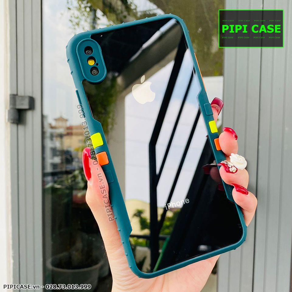 Ốp Lưng iPhone XS Max - Running Man - Xanh Rêu