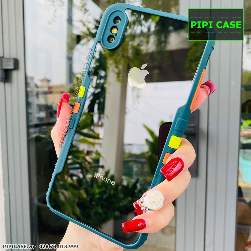 Ốp Lưng iPhone XS Max - Running Man - Xanh Rêu