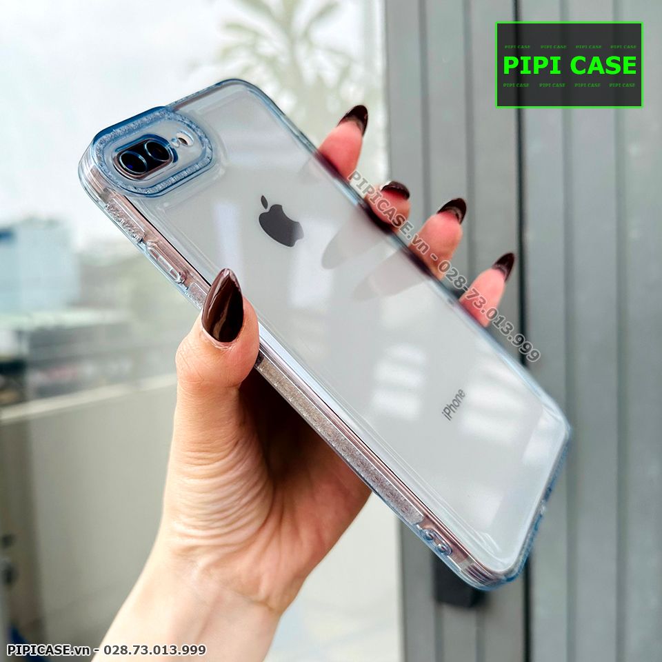 Ốp Lưng iPhone 7 Plus / 8 Plus - Simple - Xanh Nhạt
