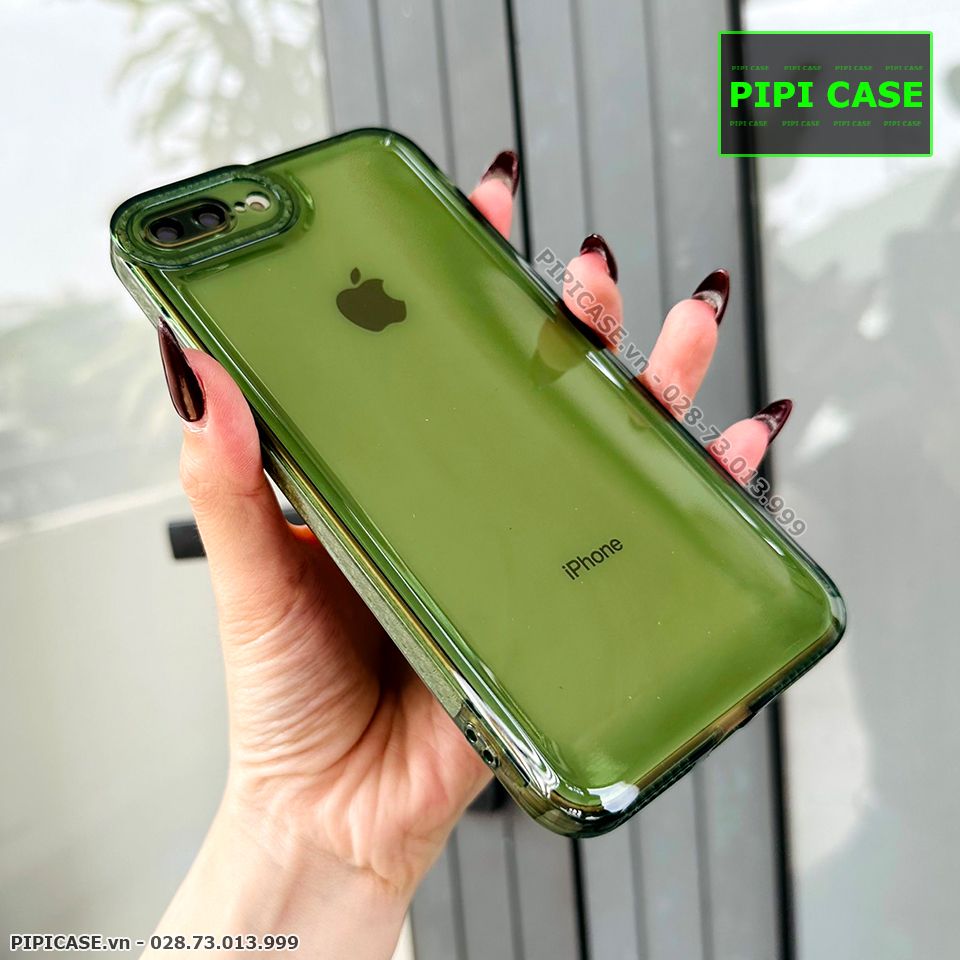 Ốp Lưng iPhone 7 Plus / 8 Plus - Simple - Xanh Rêu