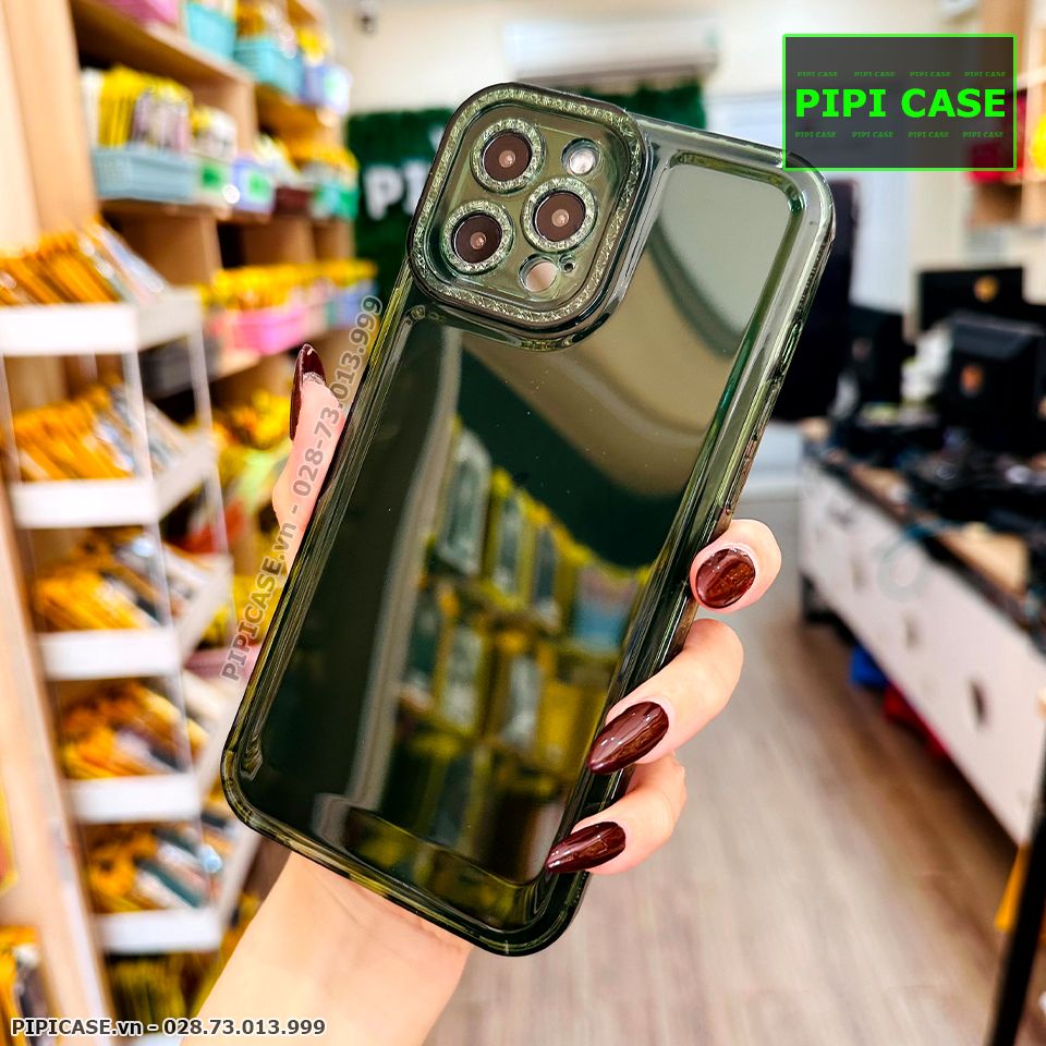 Ốp Lưng iPhone 12 Pro Max - Simple - Xanh Rêu