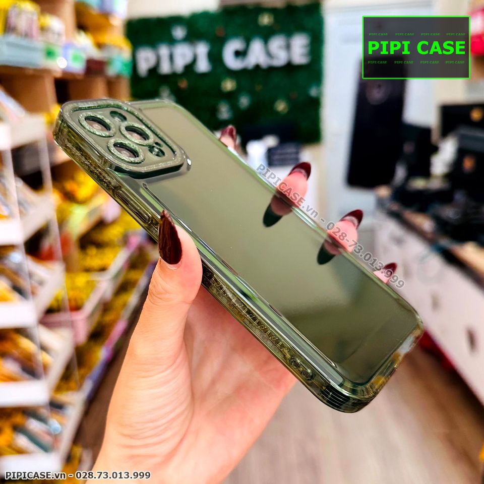 Ốp Lưng iPhone 12 Pro Max - Simple - Xanh Rêu