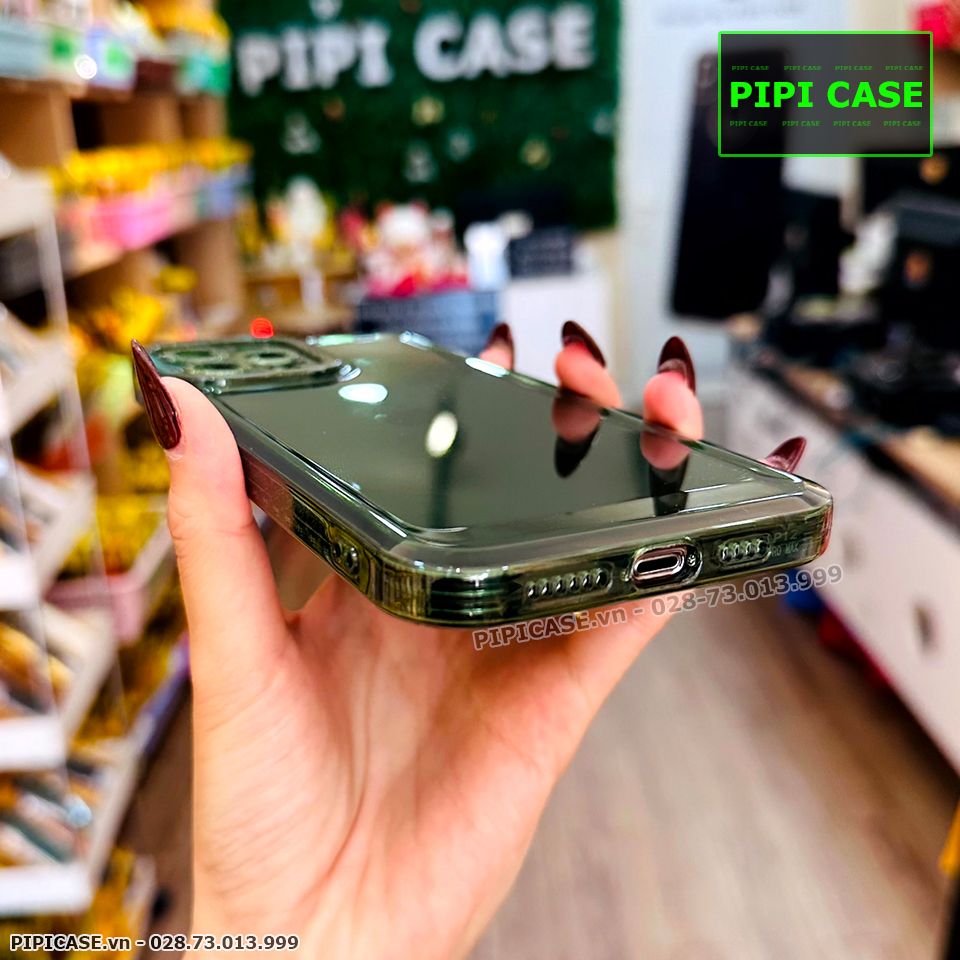 Ốp Lưng iPhone 12 Pro Max - Simple - Xanh Rêu