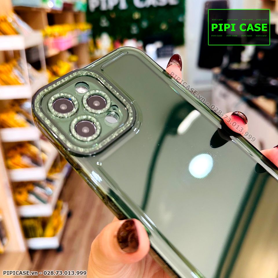 Ốp Lưng iPhone 12 Pro Max - Simple - Xanh Rêu